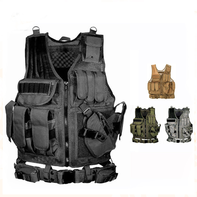 Outdoor Hunting Fleece - Ayarlanabilir Molle Taktik Yelek Savaş Vücut