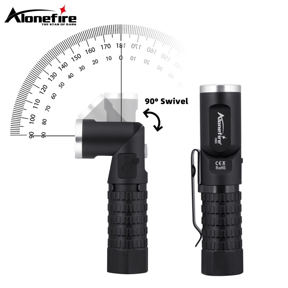 Headlamp Tactical Bright - Manyetik P8 Led El Feneri 90'dır