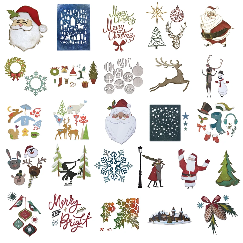 Elk Bugle Call - Merry Christmas Metal Kesme Ölür Scrapbooking