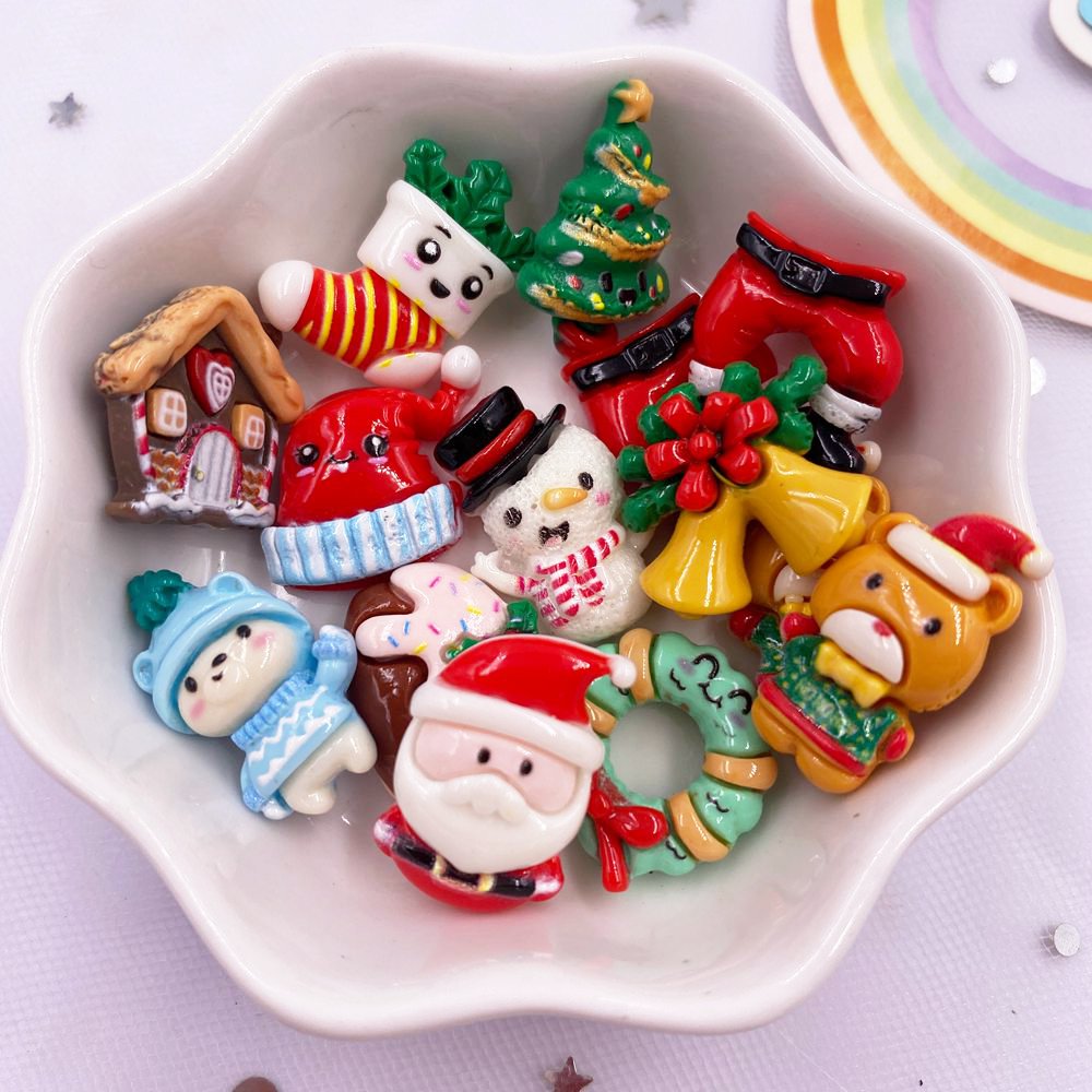 Elk Bugle Call - 12 adet reçine Kawaii renkli Mini