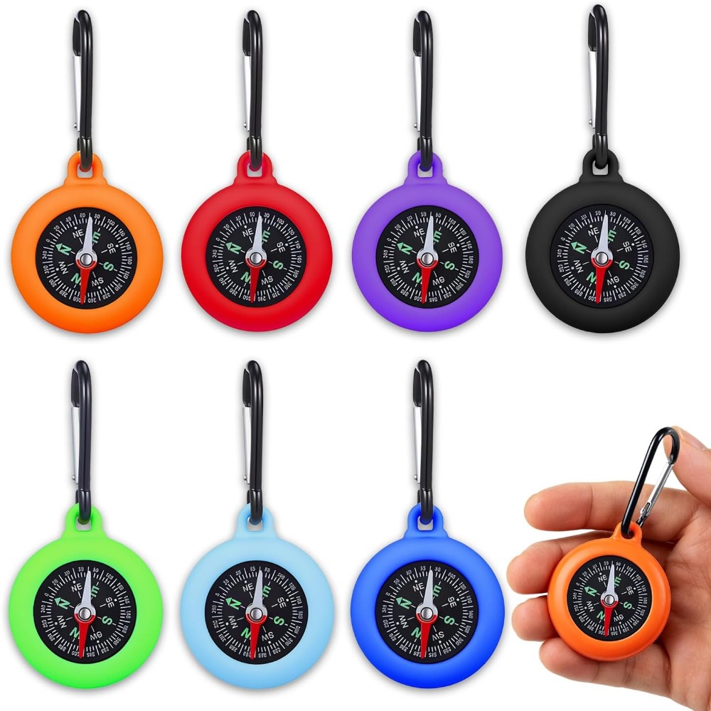 Outdoor Hunting House - 5-20 adet Mini pusula anahtarlık toplu