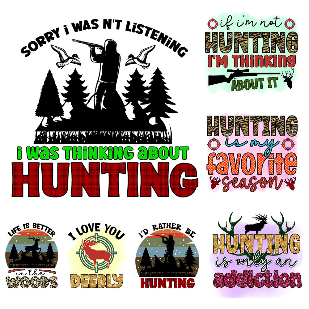 Outdoor Hunting Pictures - Avcılık Mevsimleri Demirle Yapışan Yamalar DIY