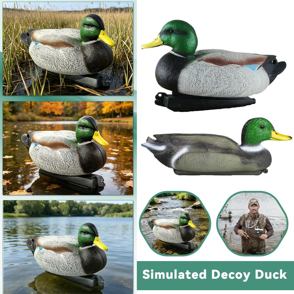 Decoy Duck Plastic - Yüzen Ördek Maketi 3D Gerçekçi Av