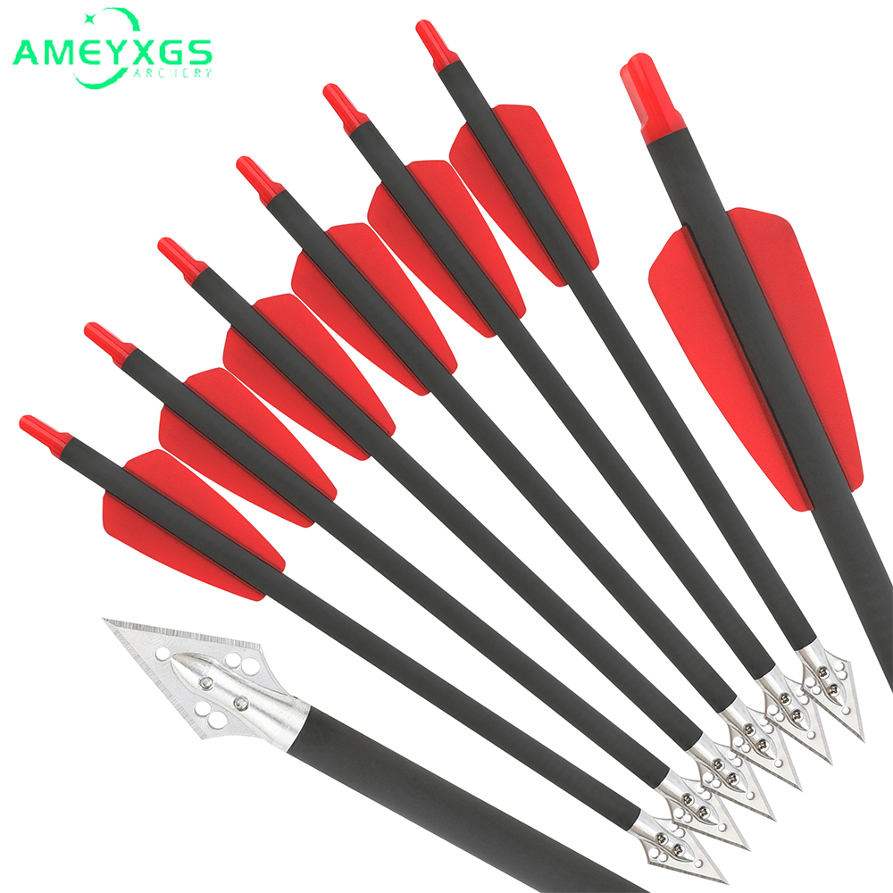 6/12 adet Saf Karbon Alüminyum - Crossbow Bolt Broadhead incelemesi ve fiyatı