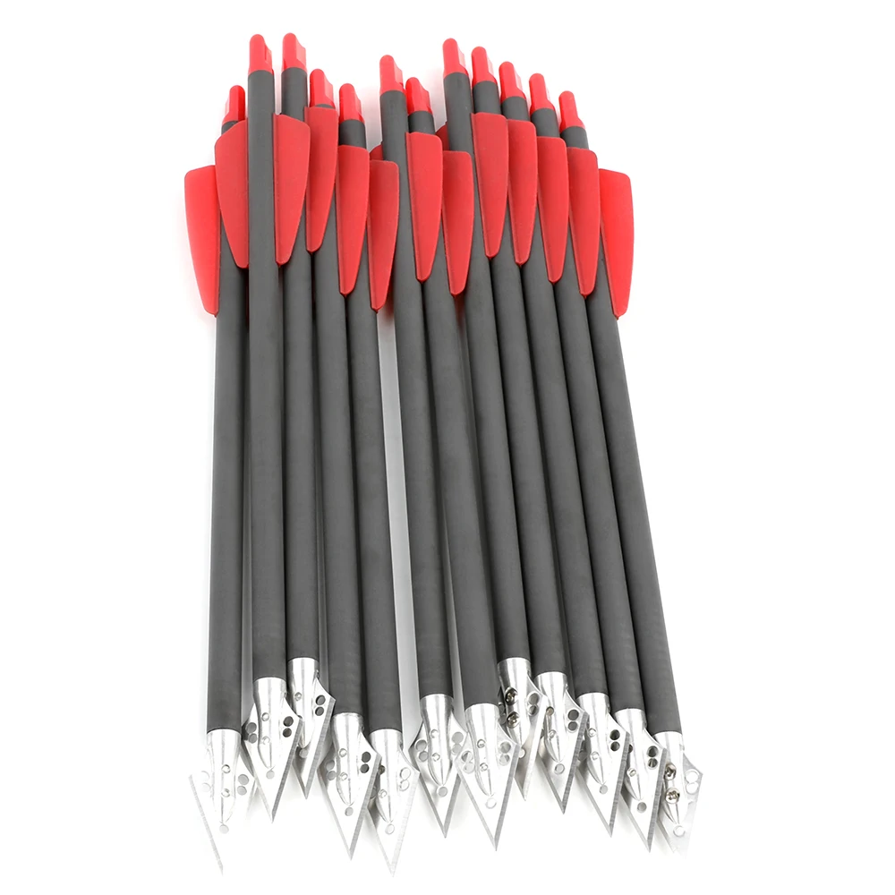 6/12 adet Saf Karbon Alüminyum - Crossbow Bolt Broadhead incelemesi ve fiyatı
