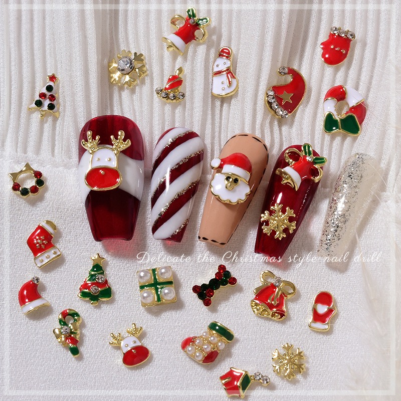 10 Adet Noel Alaşım Tırnak Süs - Elk Bugle Call incelemesi ve fiyatı
