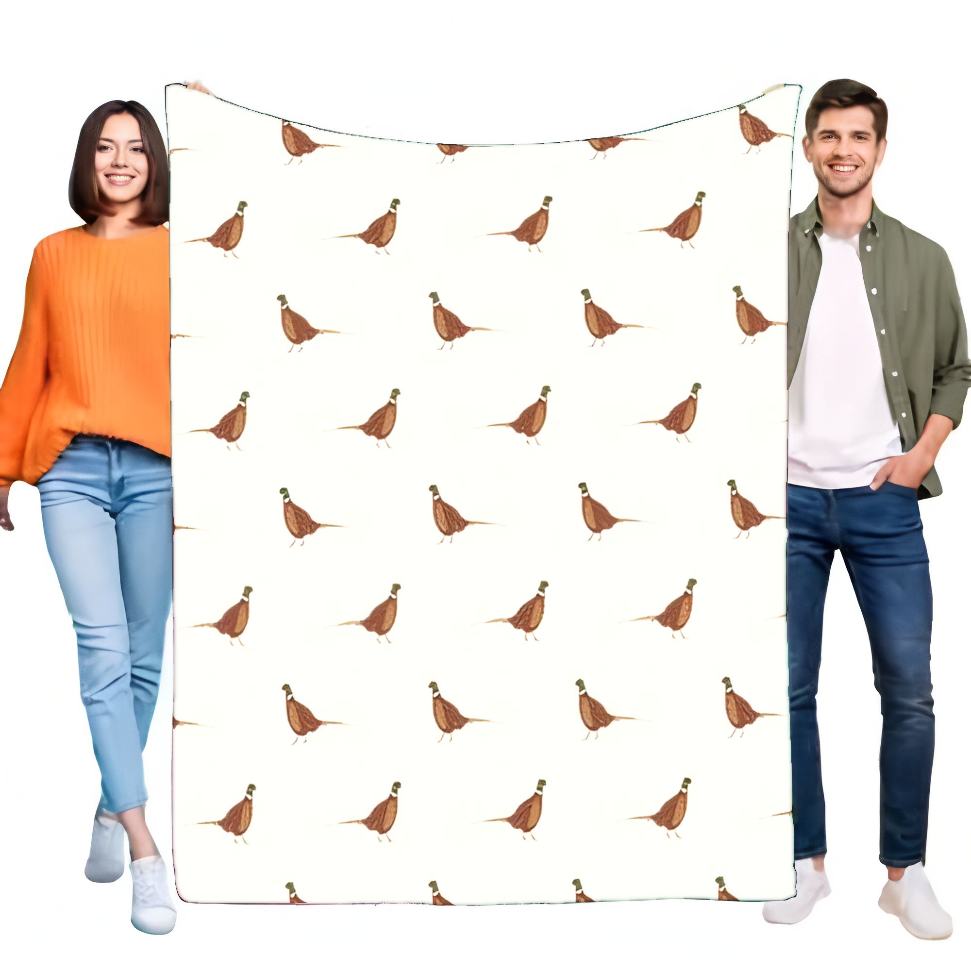 Rustik Sülün Kuş Baskılı Flane - Outdoor Hunting Blanket incelemesi ve fiyatı