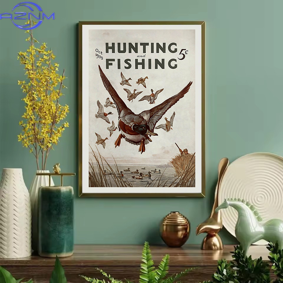 AZNM Retro Yaban Hayatı Açık A - Outdoor Hunting Pictures incelemesi ve fiyatı