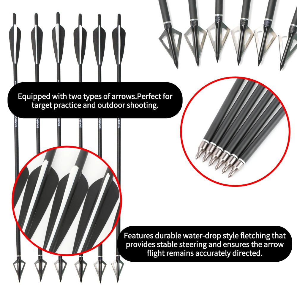 16/17/18/20/21/22 inç Arbalet  - Crossbow Bolt Broadhead incelemesi ve fiyatı