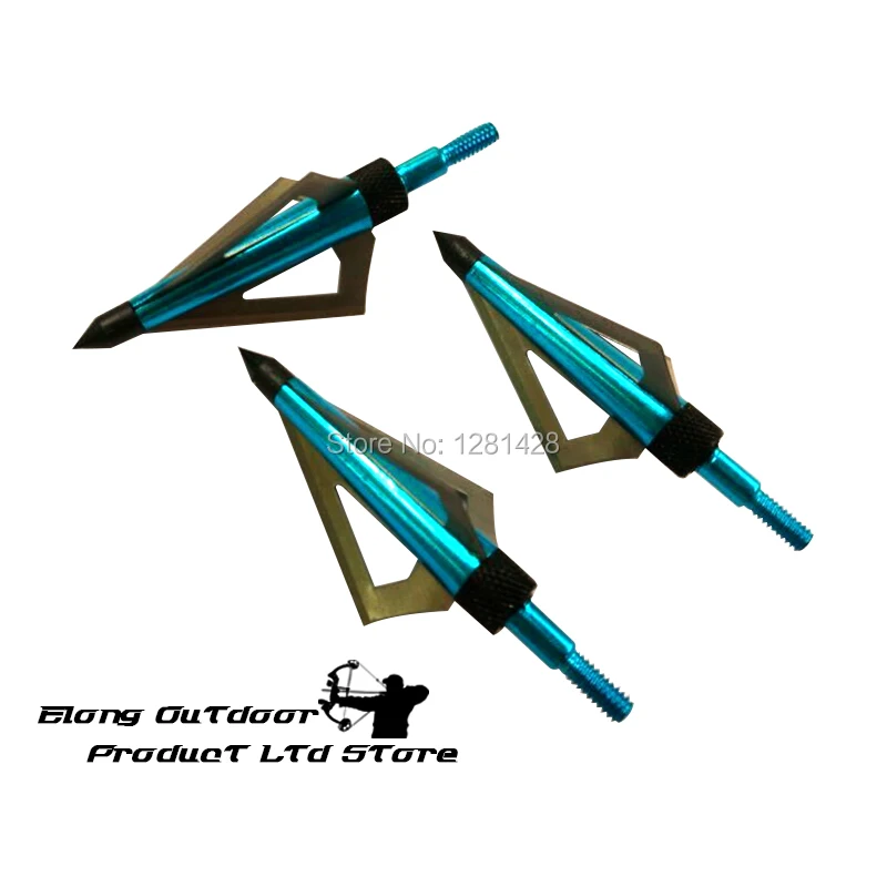 12 adet Mavi 125 Tahıl Broadhe - Crossbow Bolt Broadhead incelemesi ve fiyatı
